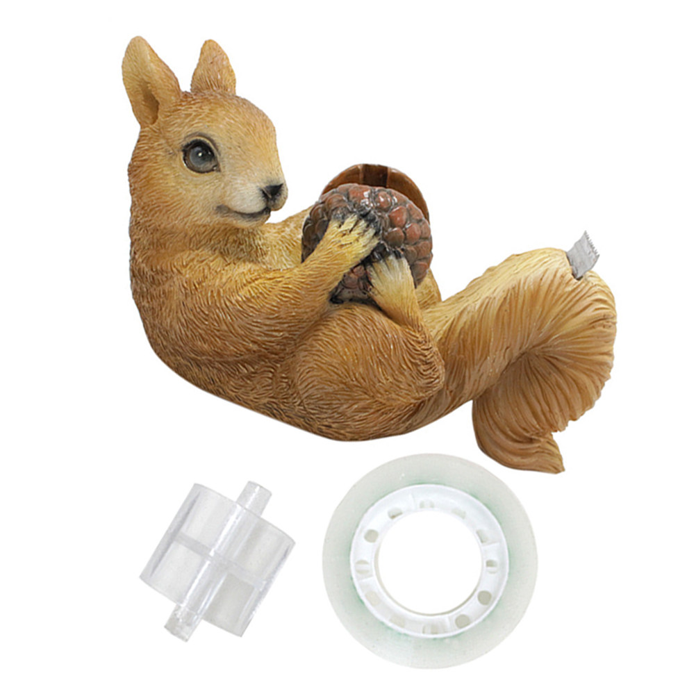 Tape Dispenser Weighted - 귀여운 다람쥐 모양 테이프 디스펜서 레진