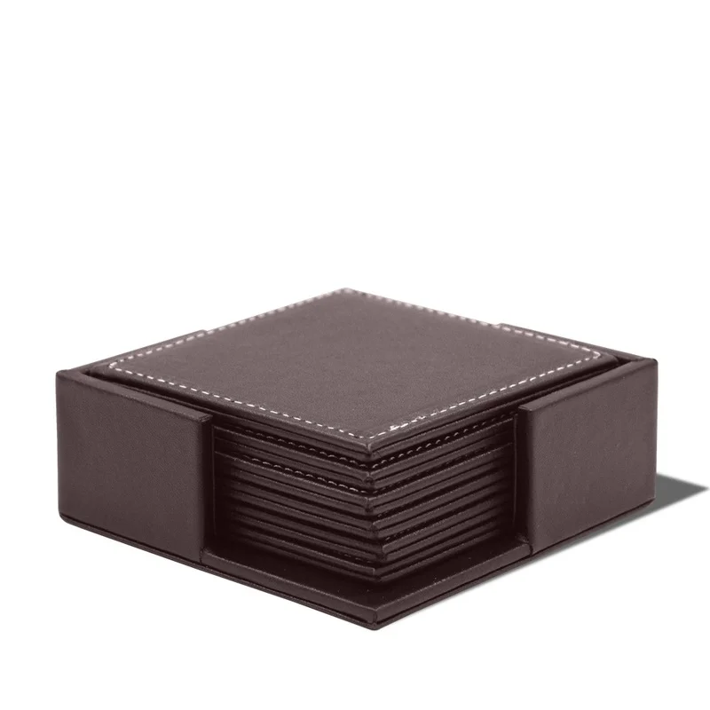 6 개/대 비즈니스 가죽 컵 받침 단열 컵 받침 차 광 - Leather Desk Pad 리뷰 및 가격