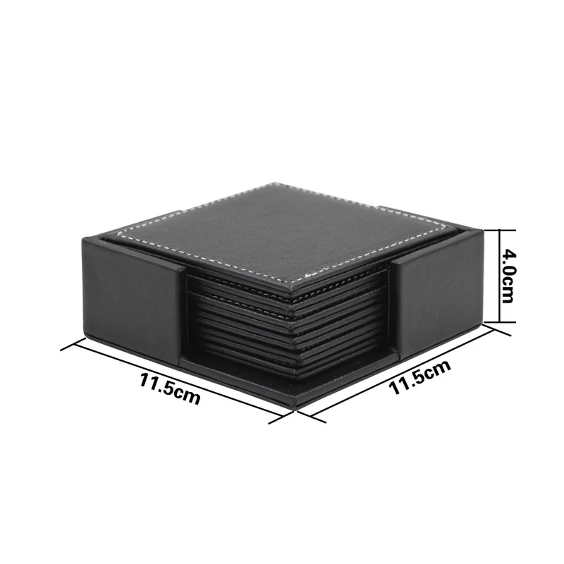 6 개/대 비즈니스 가죽 컵 받침 단열 컵 받침 차 광 - Leather Desk Pad 리뷰 및 가격