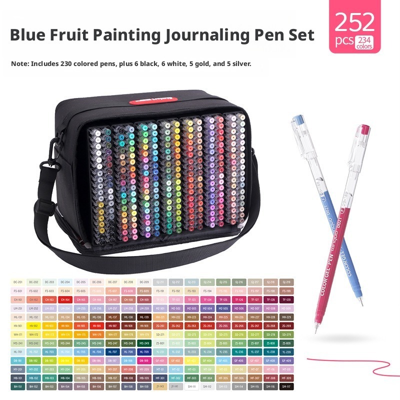252개 234색상 파인팁 젤 페인팅 펜 세트 금색 은 - Correction Pen Fine 리뷰 및 가격