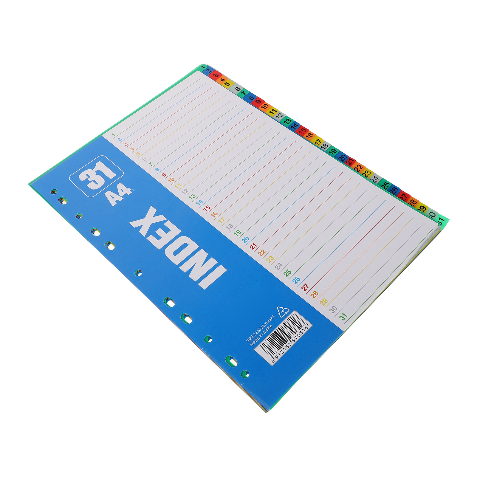 1세트 번호 인덱스 페이지 A4 11홀 탭 디바이더 P - Tab Divider A4 리뷰 및 가격