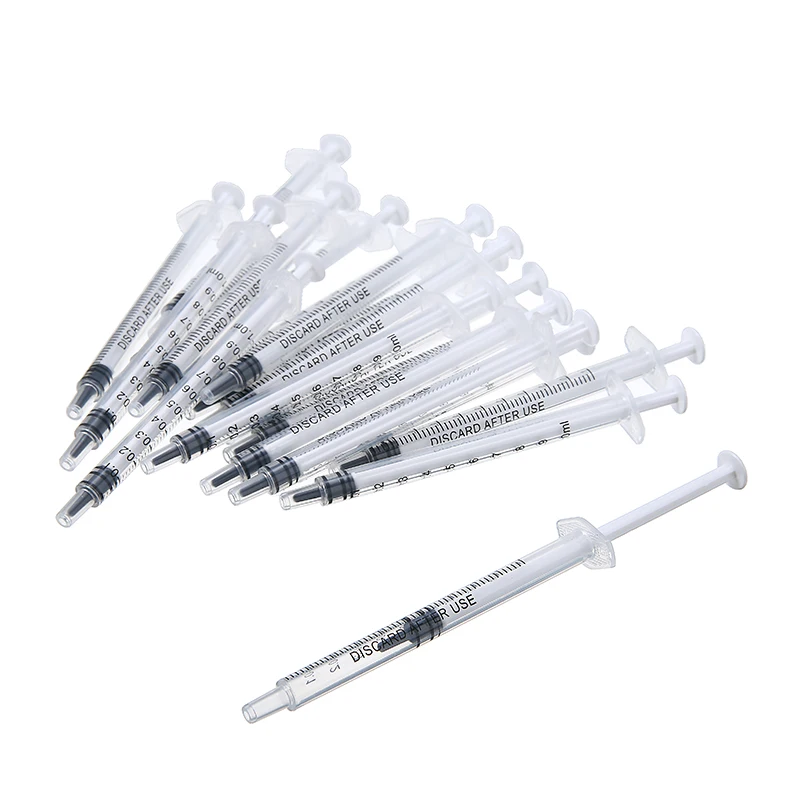 20PCS 실험실 전용 1ml 플라스틱 일회용 주사기  - Gel Refill Pack 리뷰 및 가격