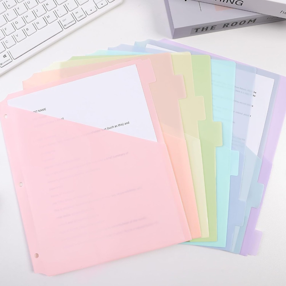 A4 파스텔 바인더 디바이더 8개, 3링 바인더 싱글  - Tab Divider A4 리뷰 및 가격