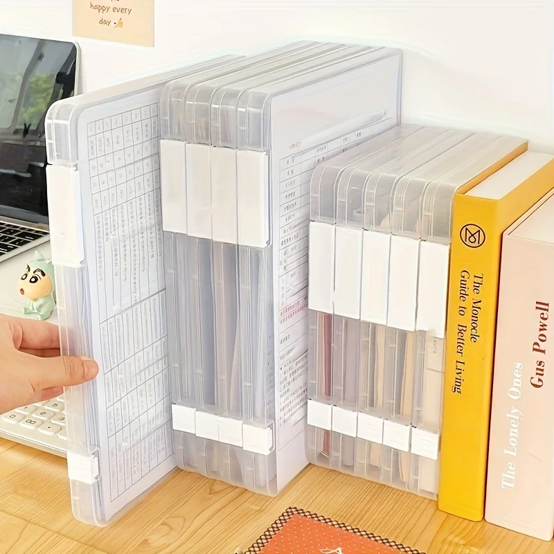 A4 파일 보관함 세트 5개입, 투명 이중 스냅 아카이 - Archive Box Set 리뷰 및 가격